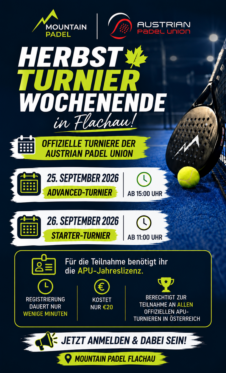 Herbst Turnier Wochenende